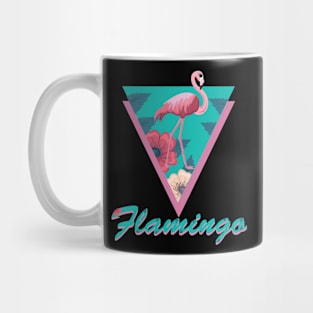 pink flamingo with glasses Mug